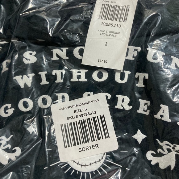 The Nightmare Before Christmas Scream Spirit Board Girls Long-Sleeve T-Shirt - Picture 2 of 2